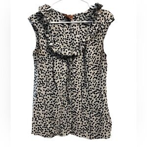 Tory Burch 100% Silk Sleeveless Top Size 10 Career Quiet Luxury Mob Wife